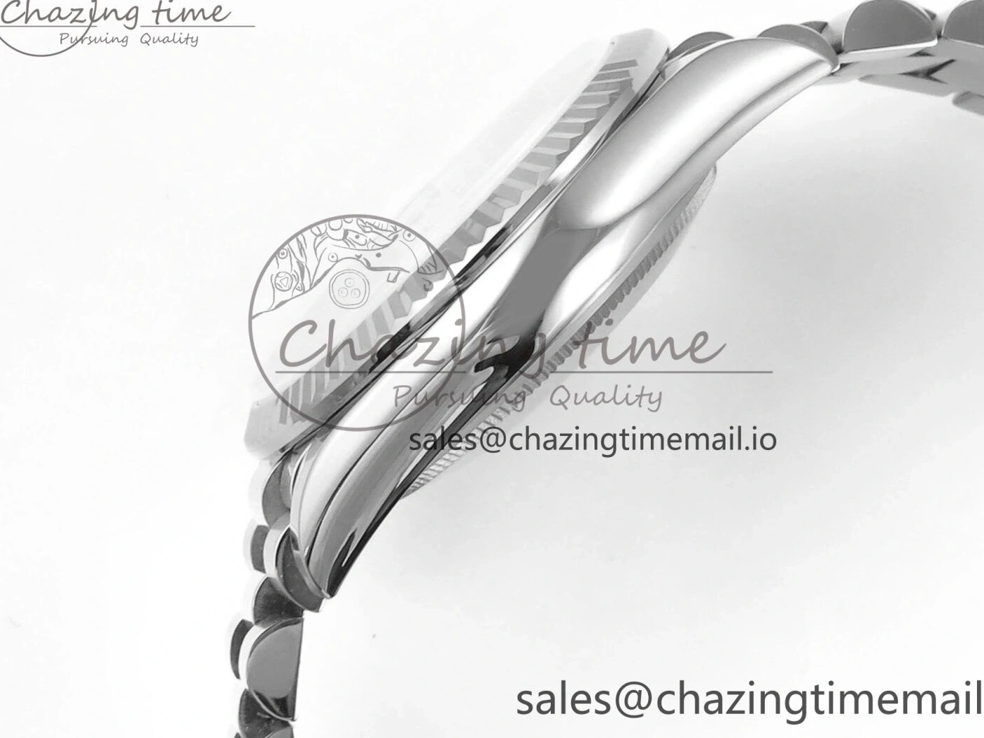 MiroTime 0214 Day Date 36 YG 128236 KF 1:1 Best Edition Ice Blue Crystal Dial on President Bracelet A2836 (Gain Weight) Modern 500